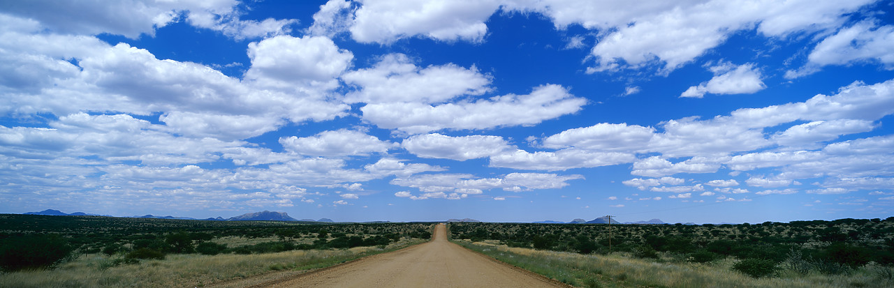 #010072-5 - Desert Road & Sky, Namibia, Africa