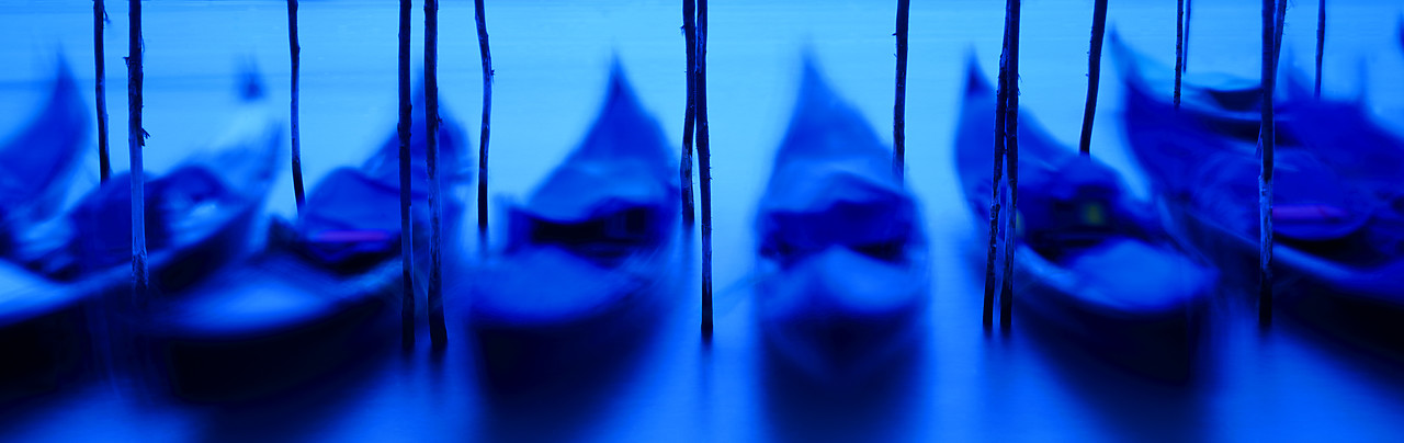 #010120-1 - Blue Gondolas, Venice, Italy