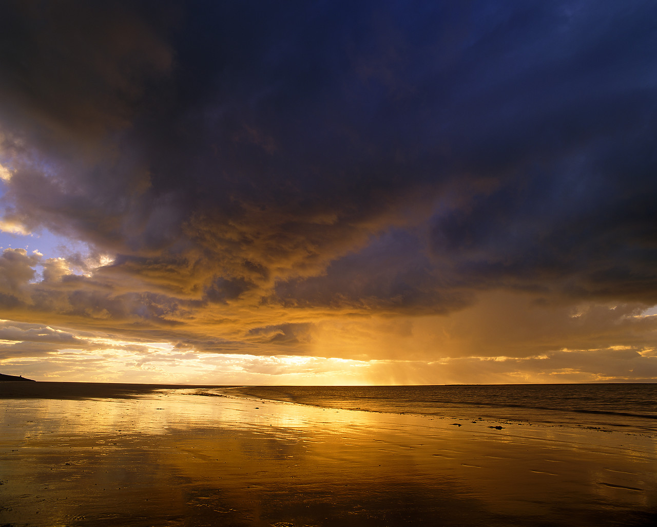 #010371-5 - Storm Clouds over Lossiemouth Beach, Grampian Region, Scotland