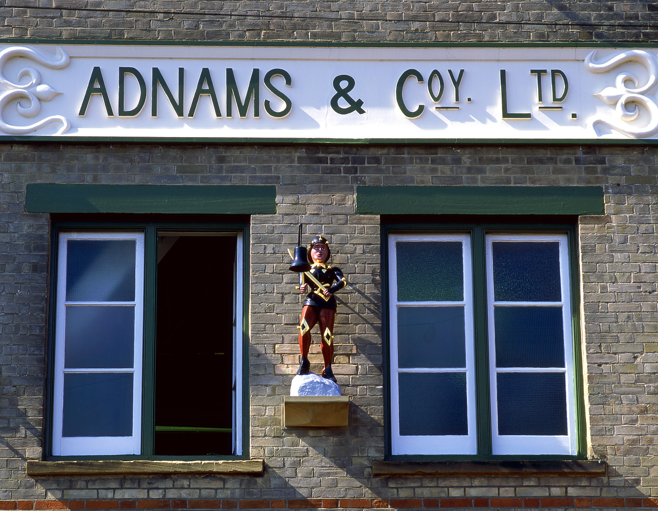 #010698-1 - Old Adnams Sign & Figure, Southwold, Suffolk, England