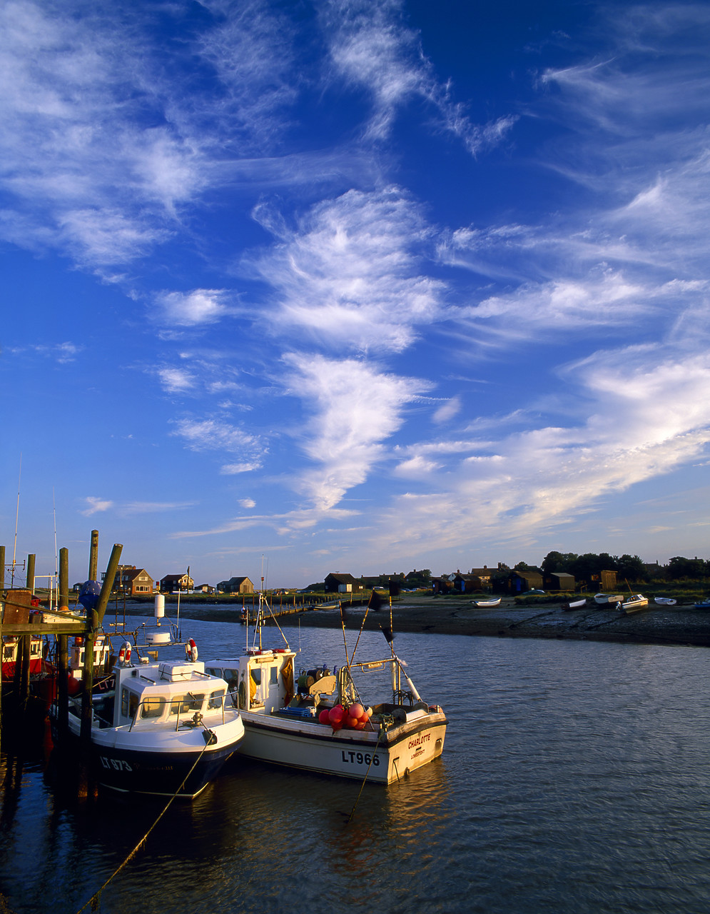 #010700-2 - Fishing Boats on River Blyth, Southwold, Suffolk, England