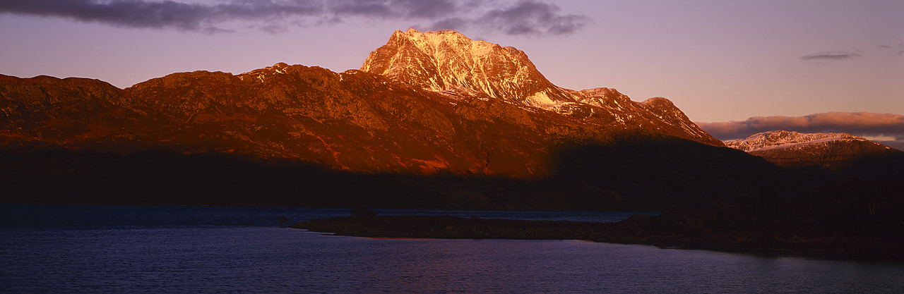 #020056-1 - Evening Light on Slioch, Loch Maree, Highland Region, Scotland