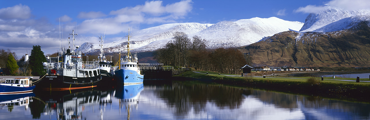 #020060-1 - Caledonian Canal Reflections, Corpach, Highland Region, Scotland