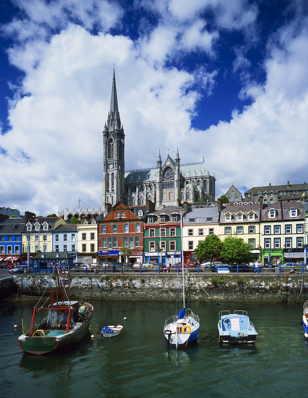 #030073-8 - Fishing Boats & Colourful Buildings, Cobh, Co. Cork, Ireland