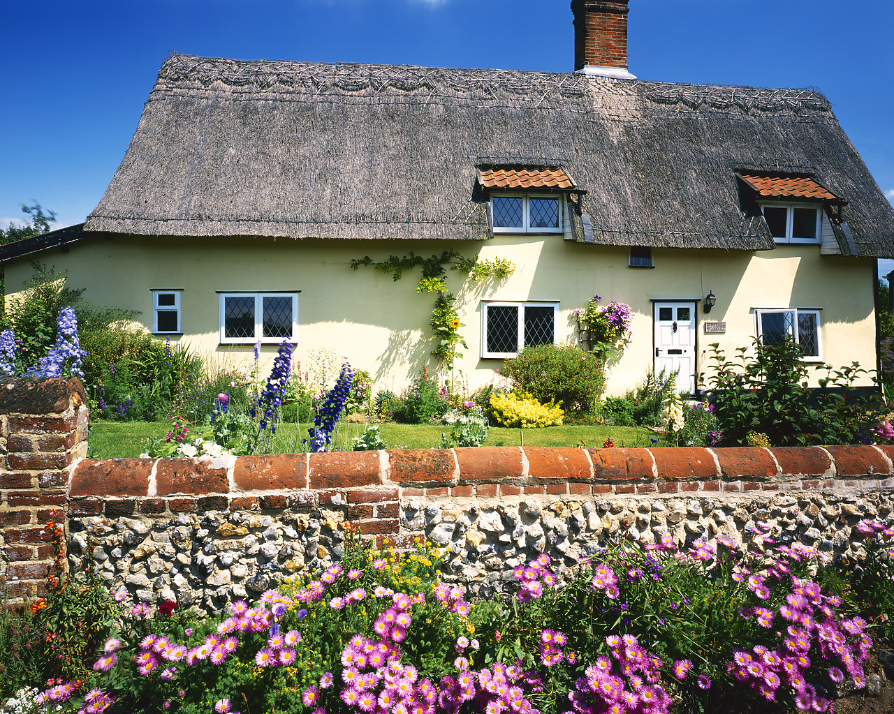 #030133-2 - Thatched Cottage & Garden, Redgrave, Suffolk, England