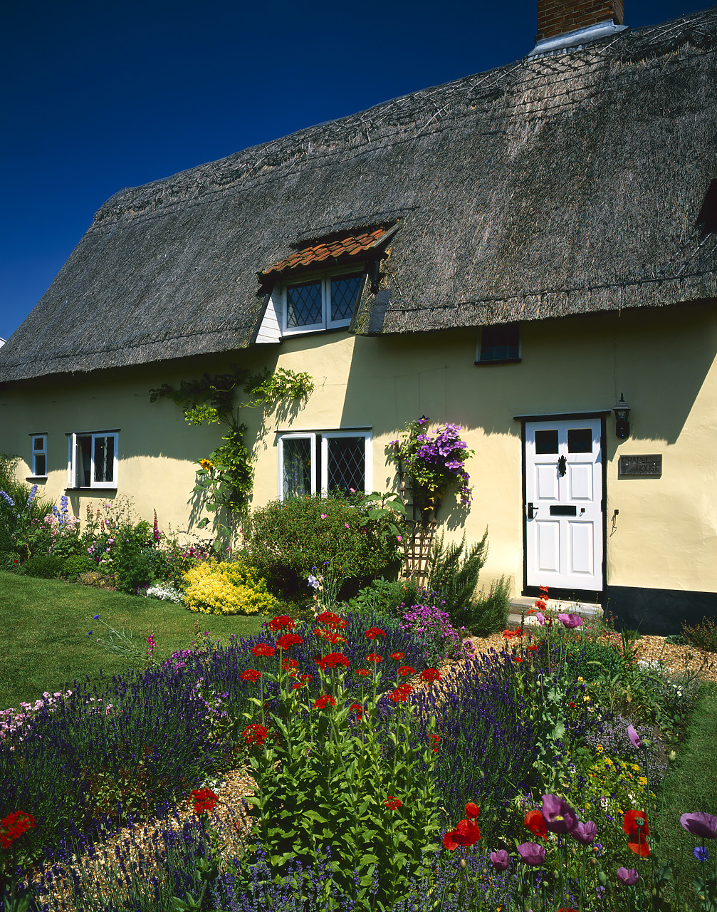 #030134-8 - Thatched Cottage & Garden, Redgrave, Suffolk, England