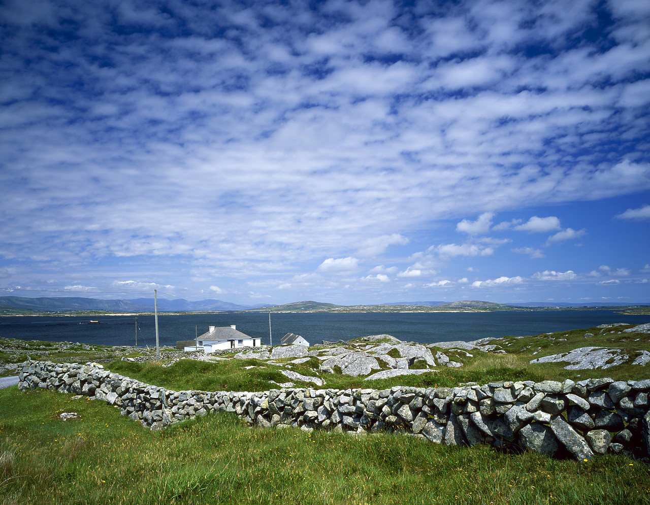 #030284-1 - Stone Wall & Cottage, Lettermullan, Co. Galway, Ireland