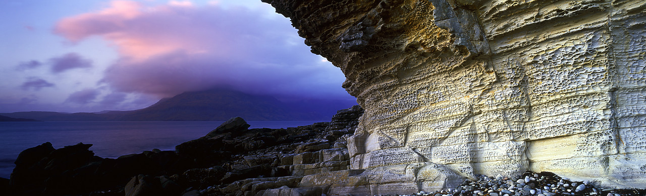 #030412-1 - Eroded Cliffs at Elgol, Isle of Skye, Highland Region, Scotland
