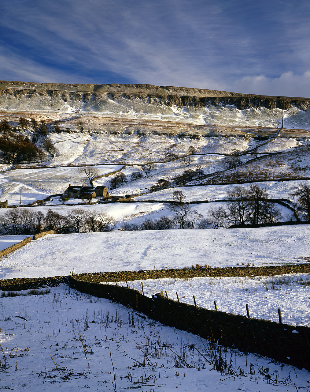 #040004-5 - Yorkshire Dales in Winter, near West Burton, North Yorkshire, England