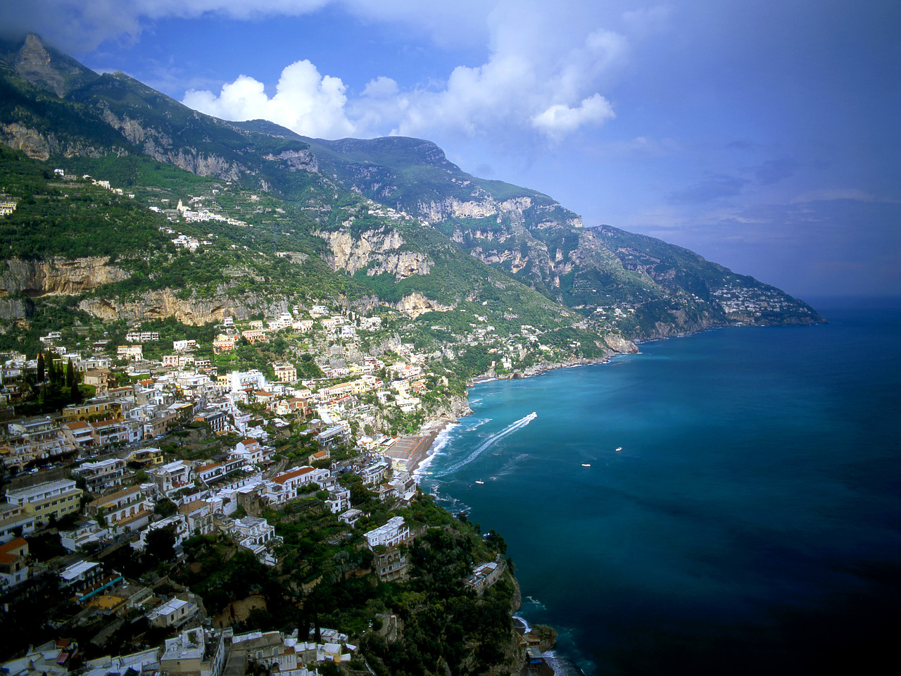 #040098-3 - View over Positano, Amalifi Coast, Campania, Italy