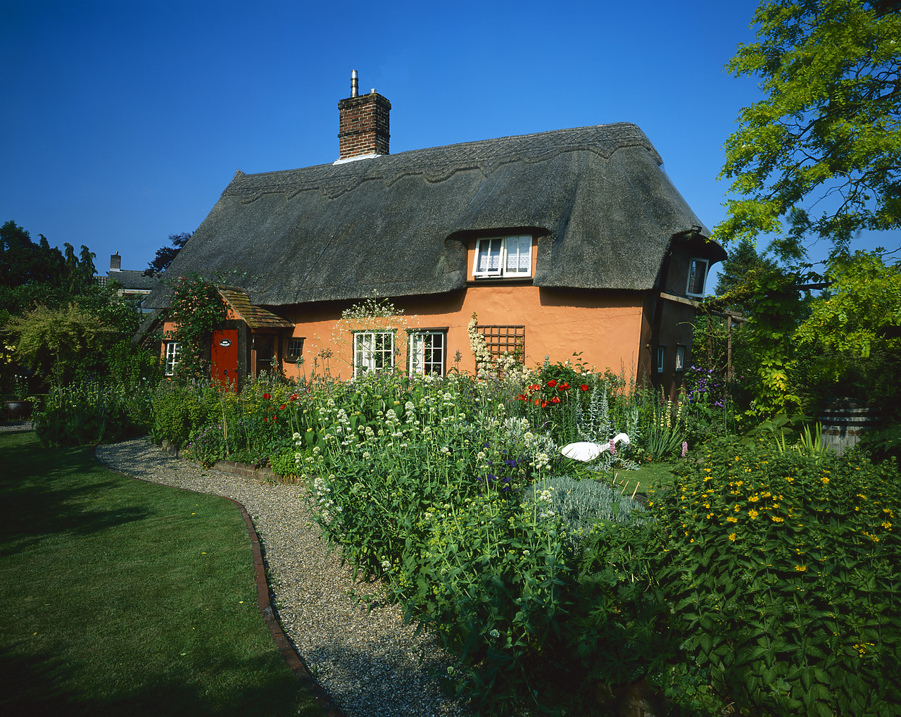 #040141-2 - Thatched Cottage & Garden, Suffolk, England
