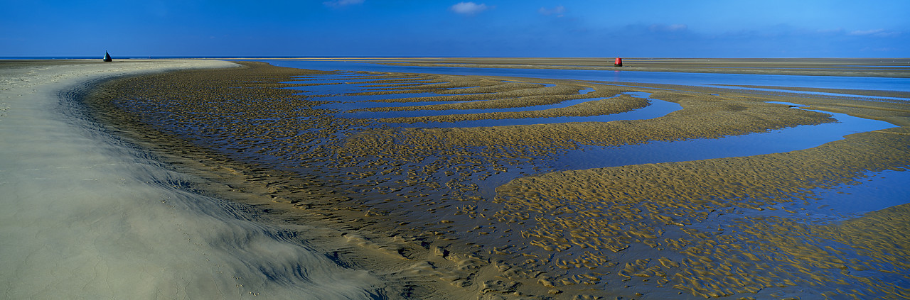 #040176-2 - Beach at Low Tide, Wells-Next-The Sea, Norfolk, England