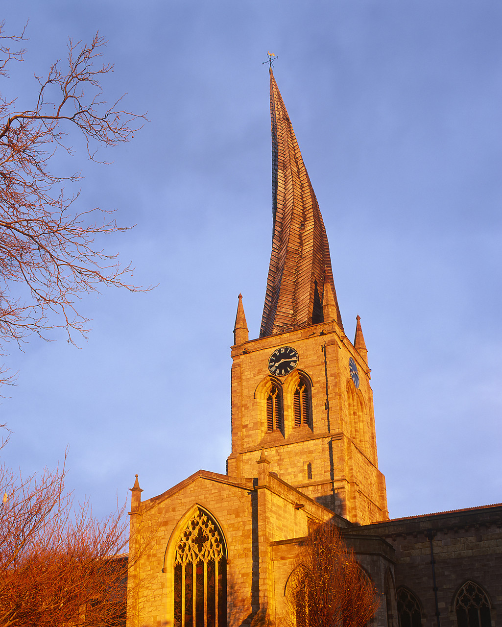 #040282-1 - Crooked Church Spire, Chesterfield, Derbyshire, England