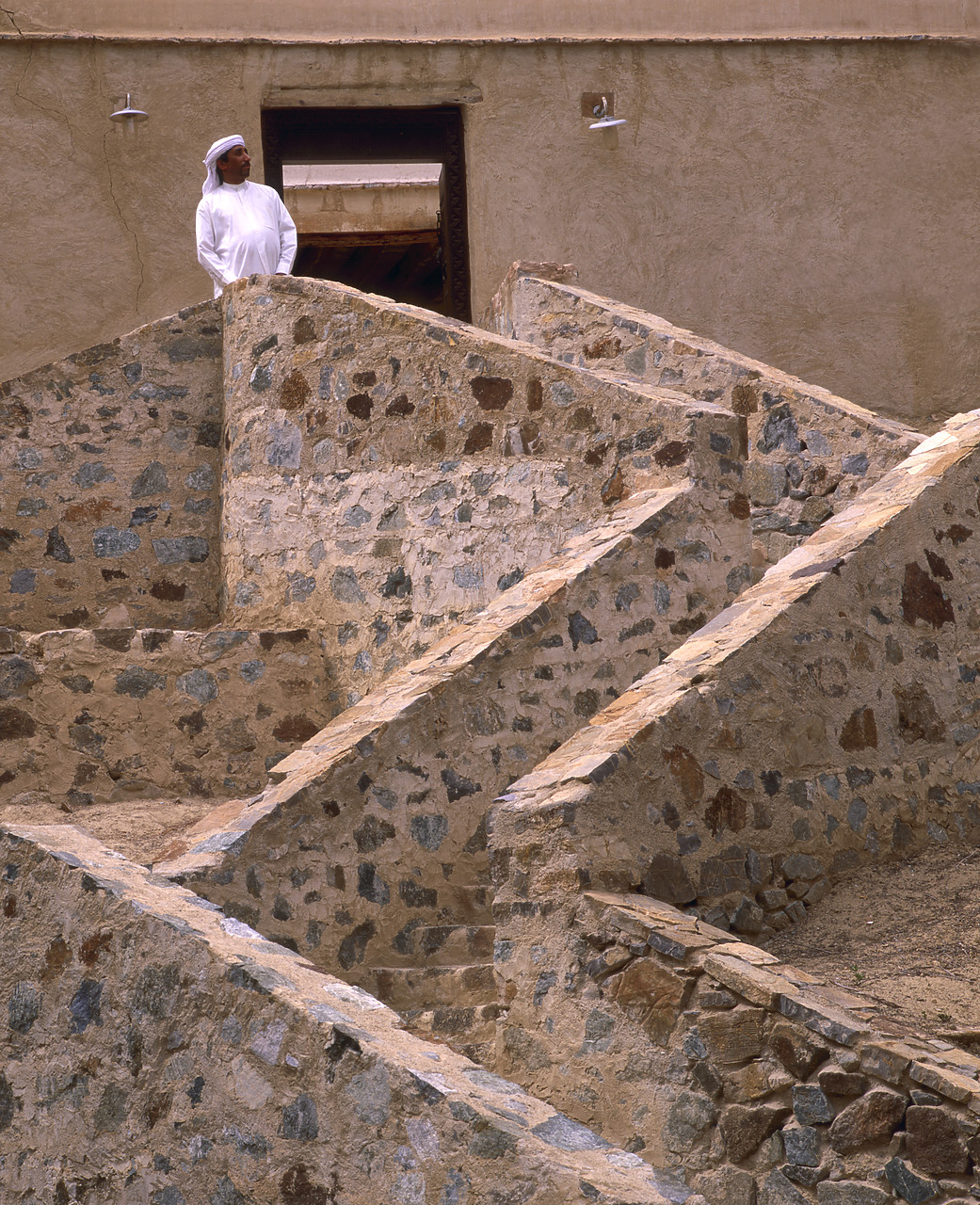 #050062-1 - Arab Man on Staircase, near Dubai, UAE