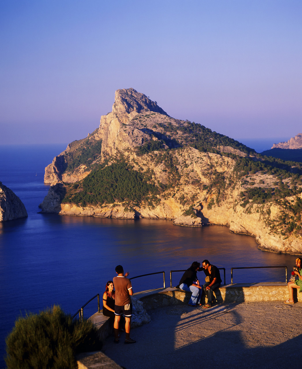 #050244-1 - Tourists Looking over Formentor Coastline Mallorca, Spain