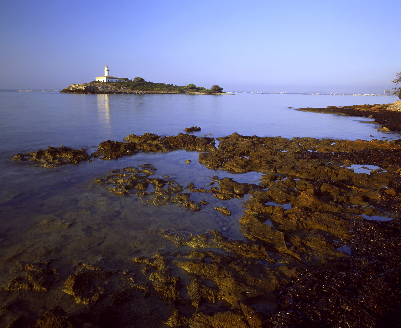 #050253-1 - Lighthouse on Island, Mallorca, Spain