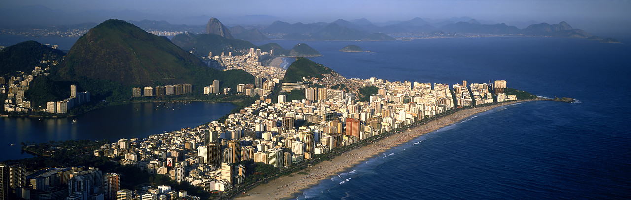 #060007-1 - Aerial View over Ipanema Beach, Rio de Janeiro, Brazil