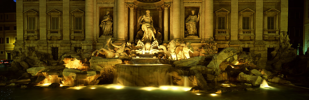 #060038-1 - Trevi Fountain at Night, Rome, Italy