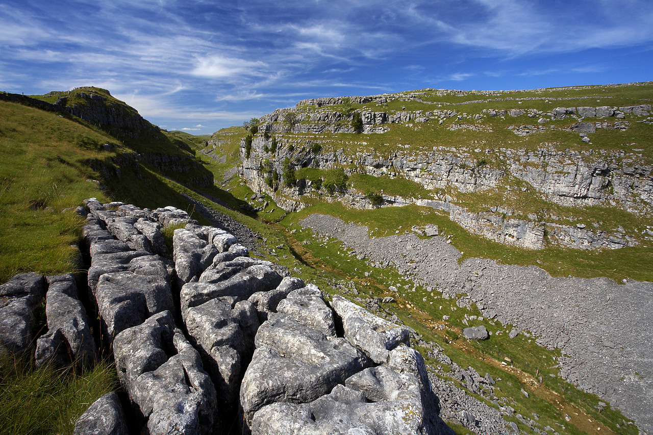 #060120-1 - Limestone Pavement, Gordale Scar, Yorkshire Dales, England