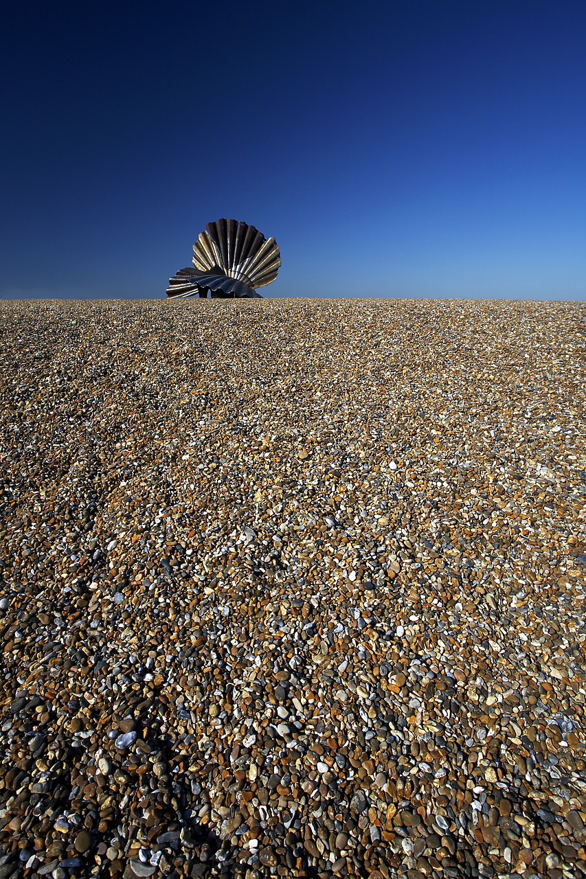 #060213-2 - Scallop Shell Sculpture, Aldeburgh, Suffolk, East Anglia, England