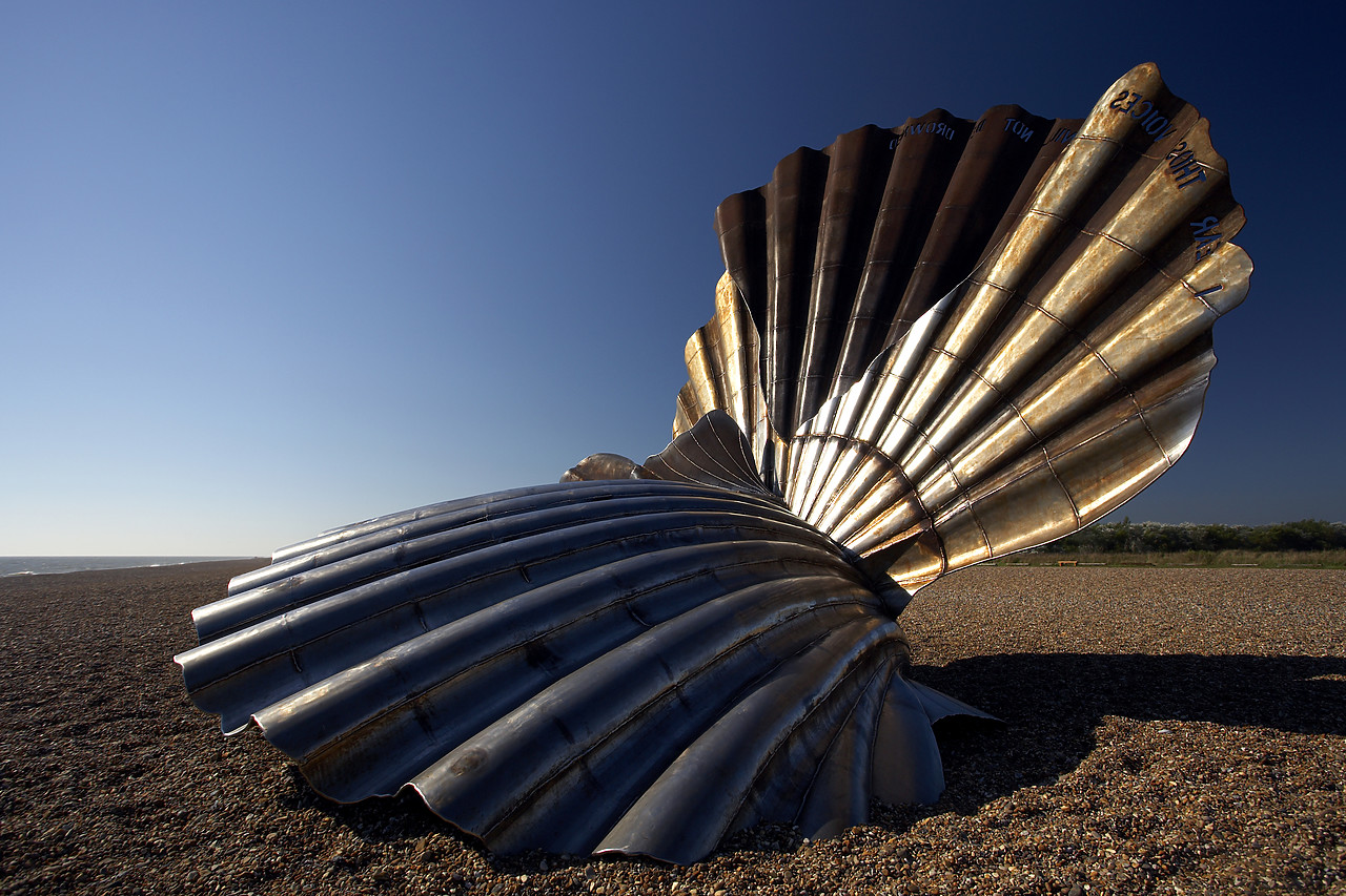 #060214-1 - Scallop Shell Sculpture, Aldeburgh, Suffolk, East Anglia, England