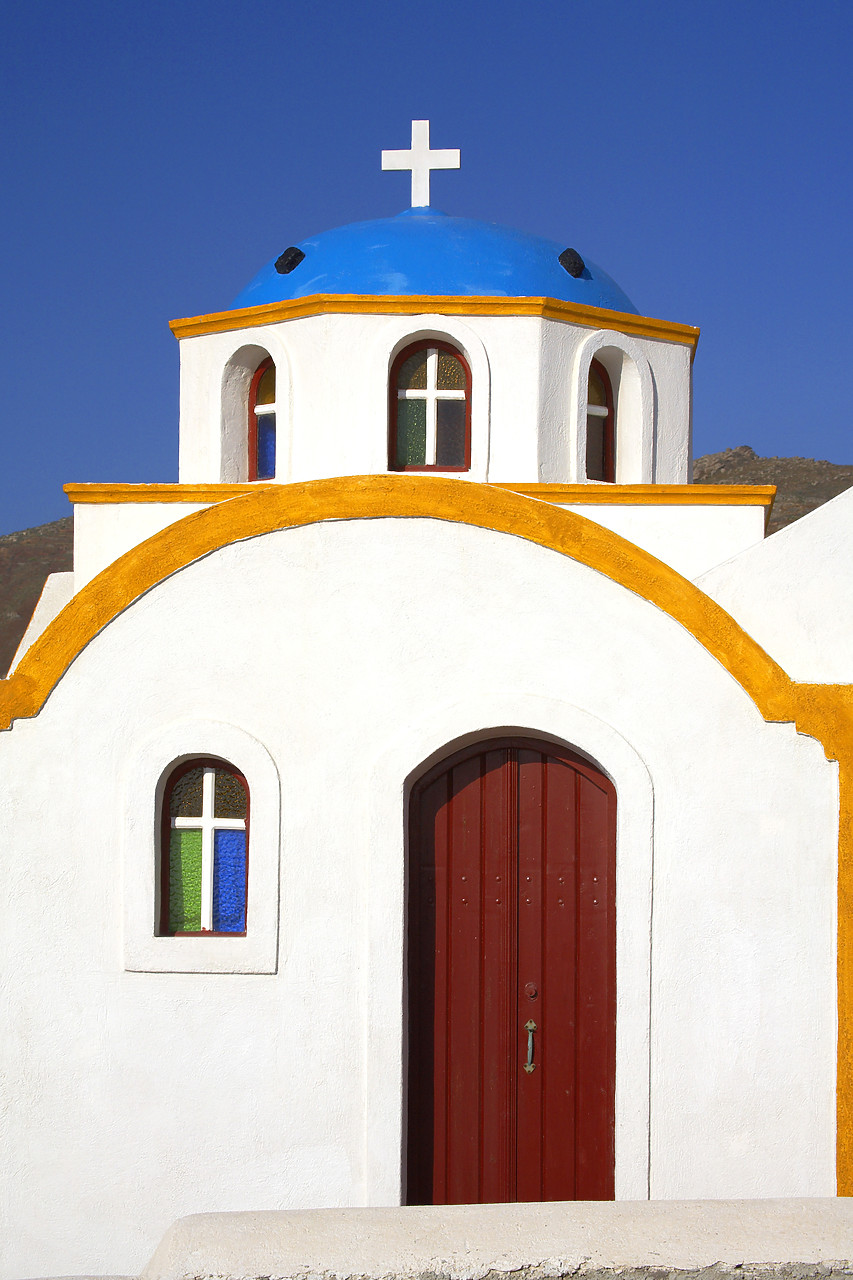 #060247-1 - Colourful Church, Oia, Santorini, Greece