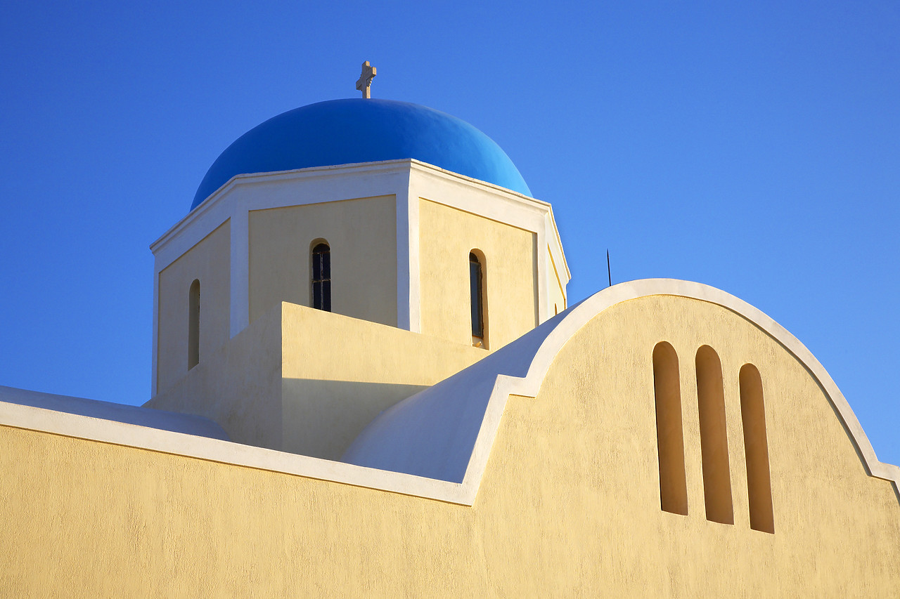 #060248-1 - Colourful Church Tower, Oia, Santorini, Greece