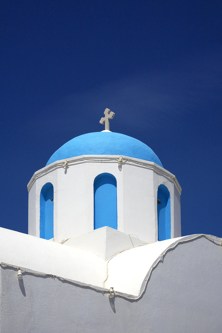 #060259-2 - Blue Dome Church, Santorini, Greece