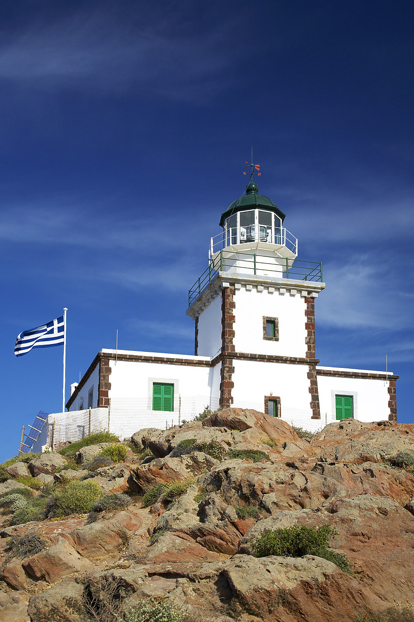 #060264-2 - Lighthouse, Santorini, Greece