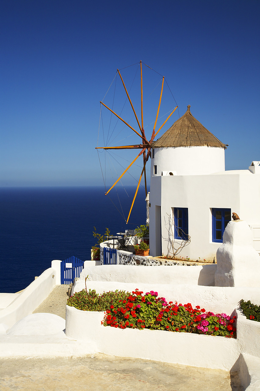 #060291-2 - Traditional Windmill, Oia, Santorini, Greece