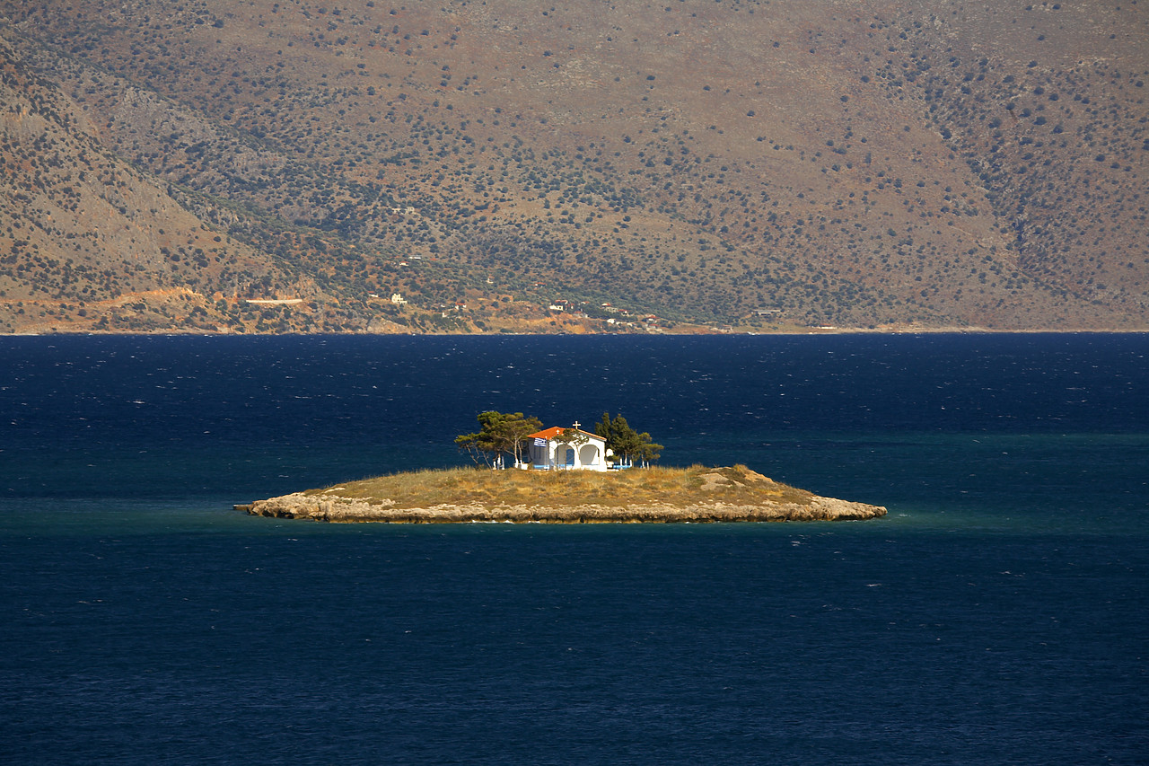 #060302-1 - Island Chapel,  Korinthian Gulf, Greece