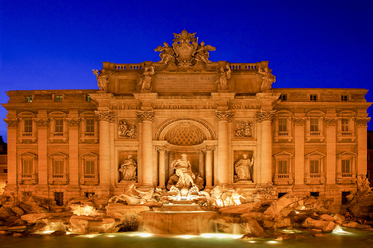 #060439-1 - Trevi Fountain at Night, Rome, Italy