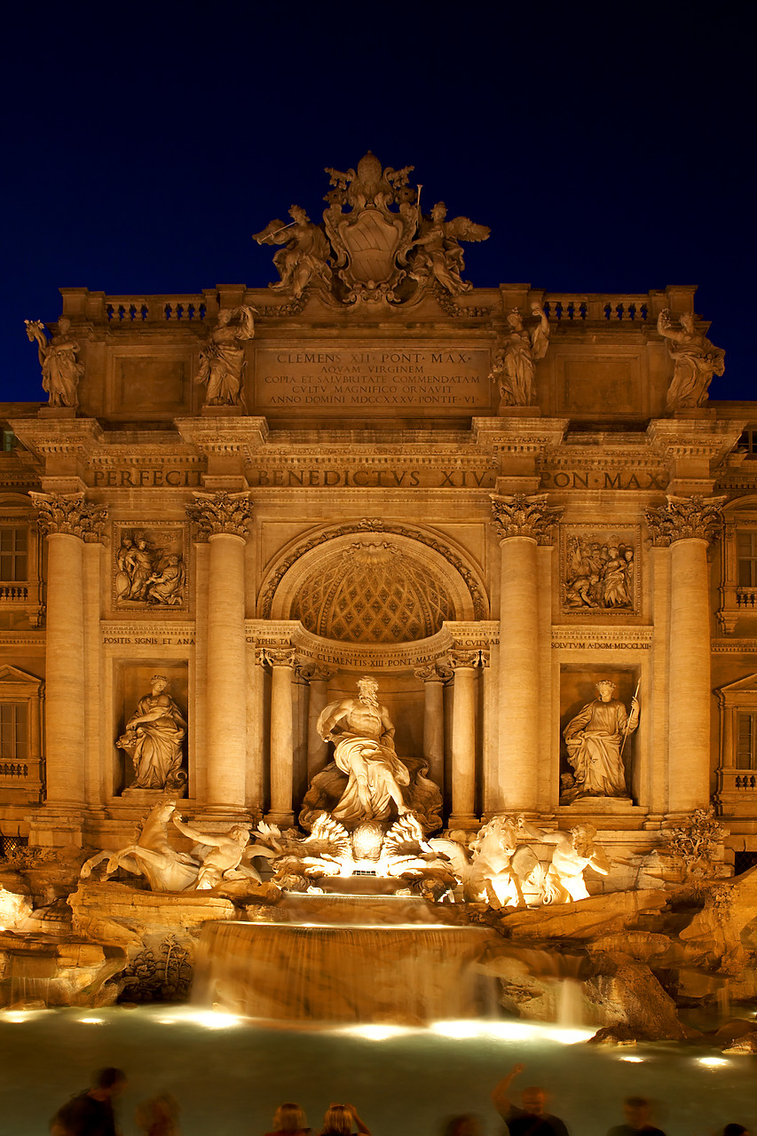 #060439-2 - Trevi Fountain at Night, Rome, Italy