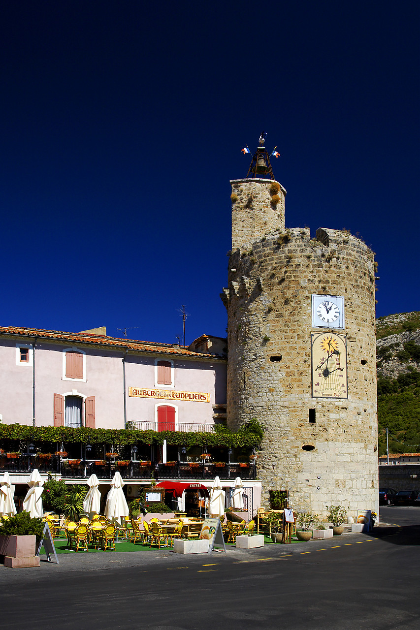 #060461-1 - Clock Tower, Anduze, Languedoc, France