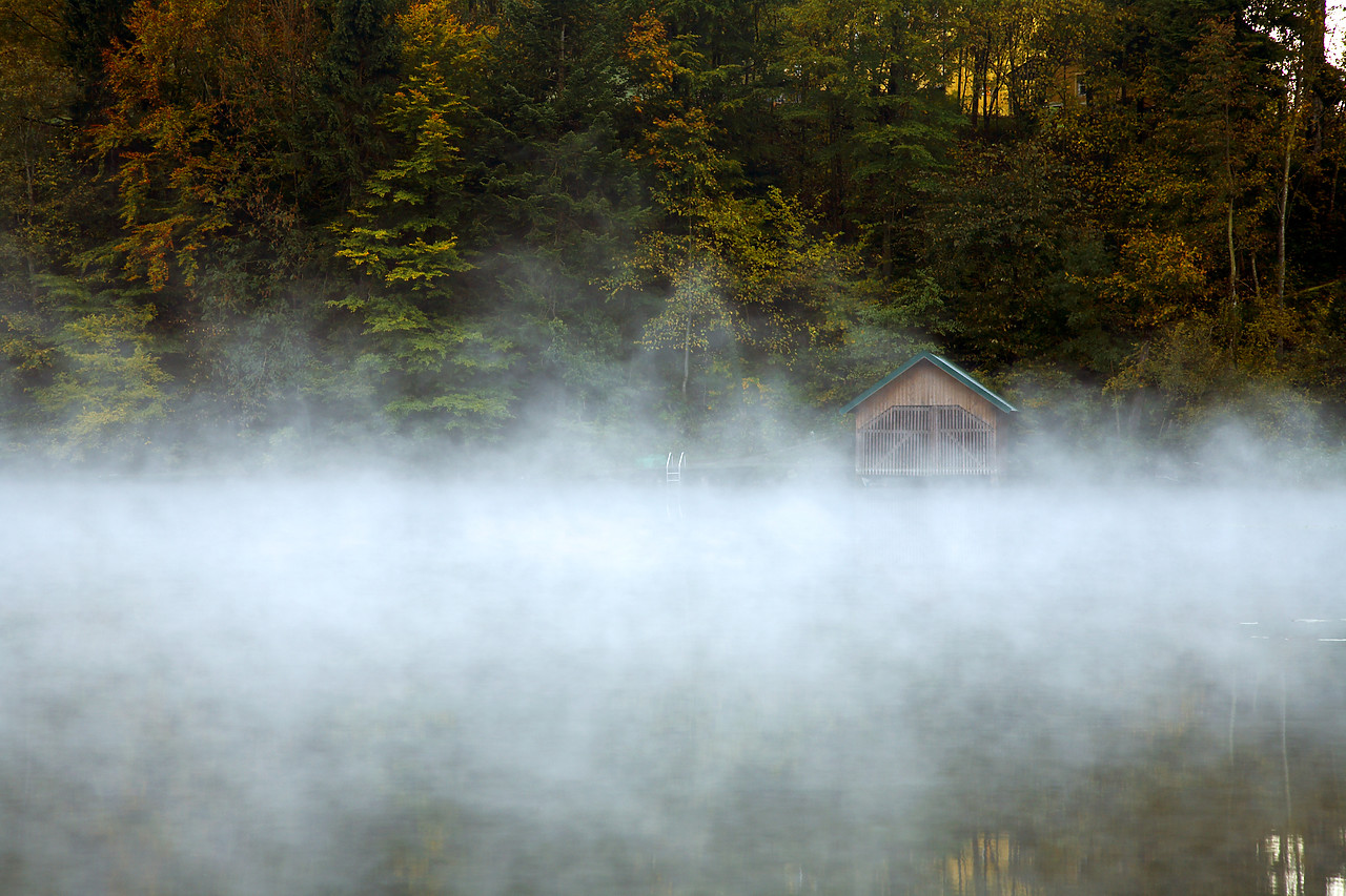 #060524-1 - Morning Mist over Krottensee, Winkl, Austria