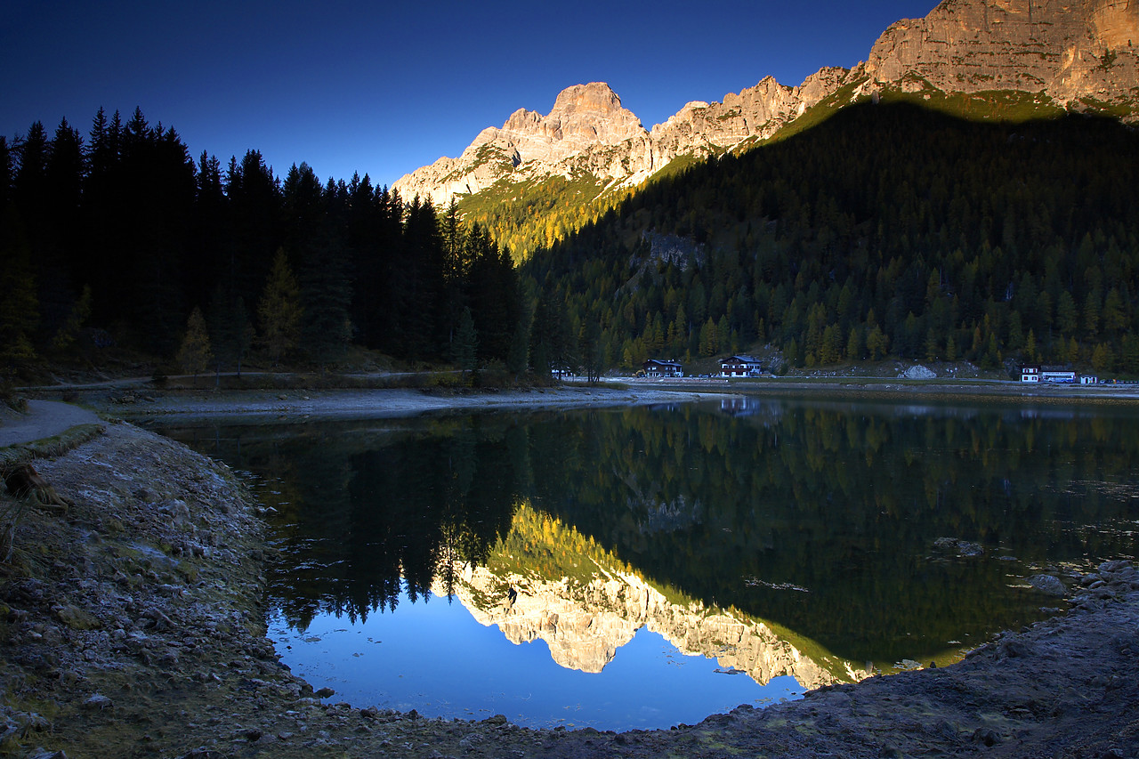 #060625-1 - Lake Misurina Reflections, Dolomites, Italy
