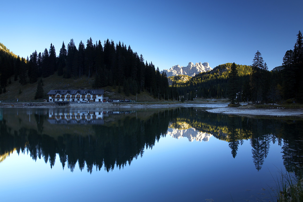 #060627-1 - Lake Misurina Reflections, Dolomites, Italy