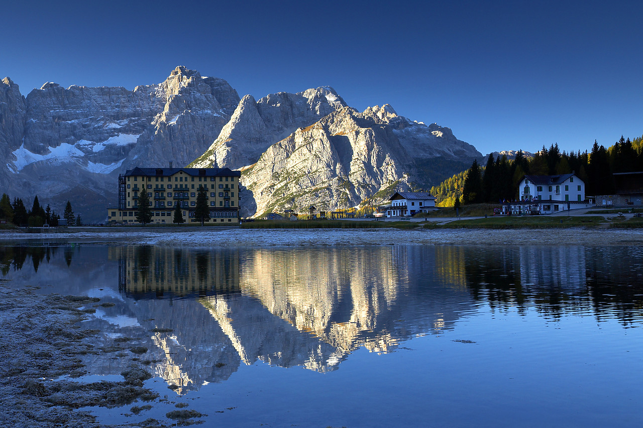 #060628-1 - Lake Misurina Reflections, Dolomites, Italy