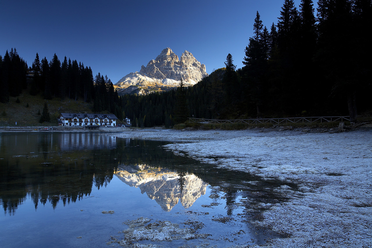 #060630-1 - Lake Misurina Reflections, Dolomites, Italy