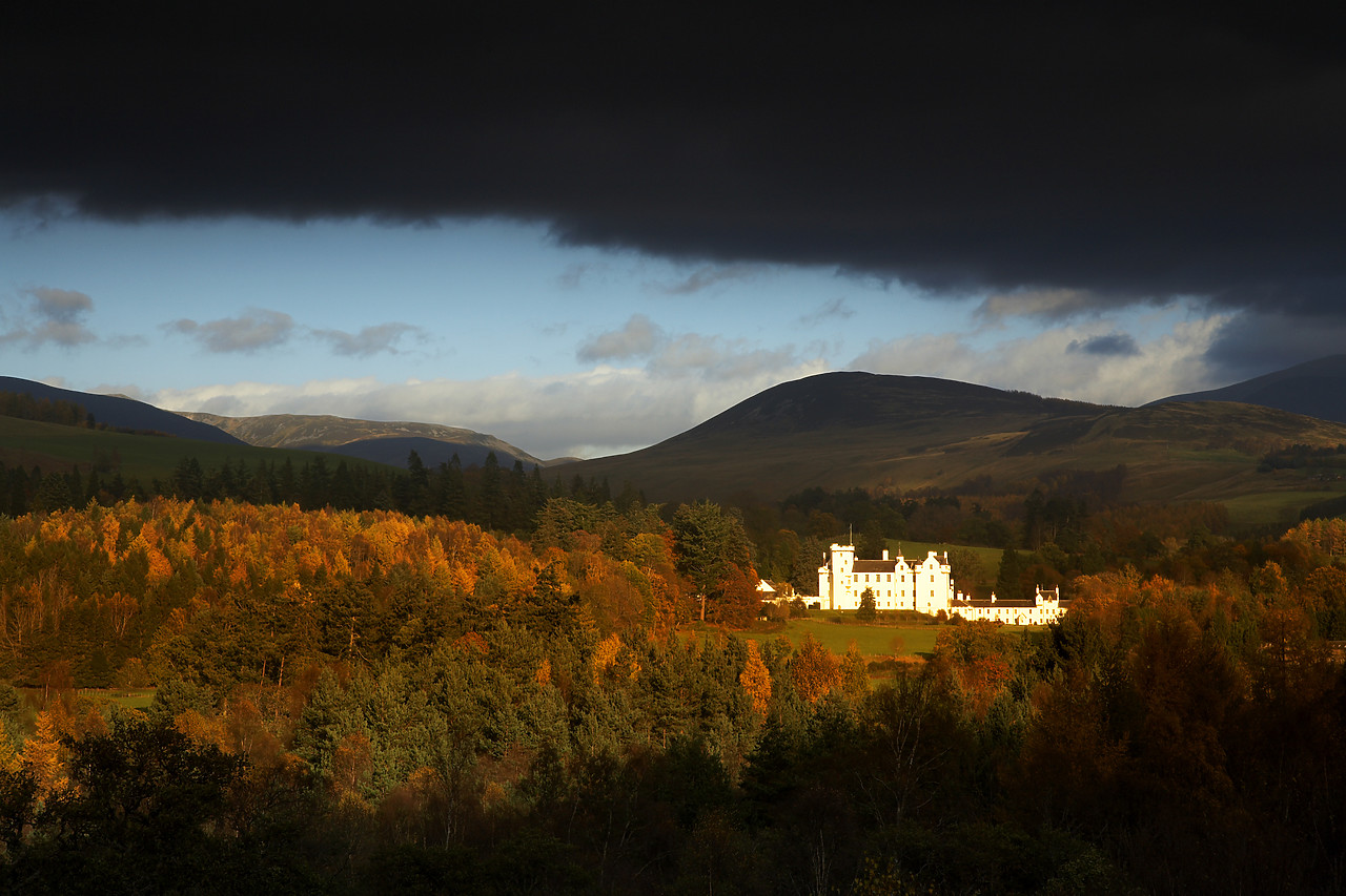 #060721-1 - Storm Clouds over Blair Castle, Pitlochery, Tayside Region, Scotland