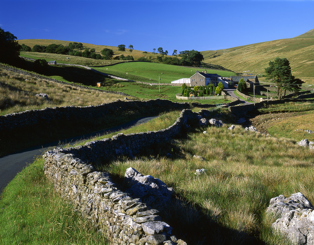 #060774-1 - Road to Kingsdale Head Farm, Yorkshire Dales National Park, North Yorkshire, England