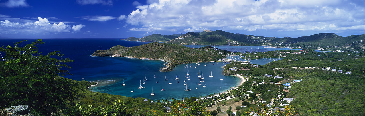 #070011-1 - View over English Harbour, Antigua, Caribbean, West Indies