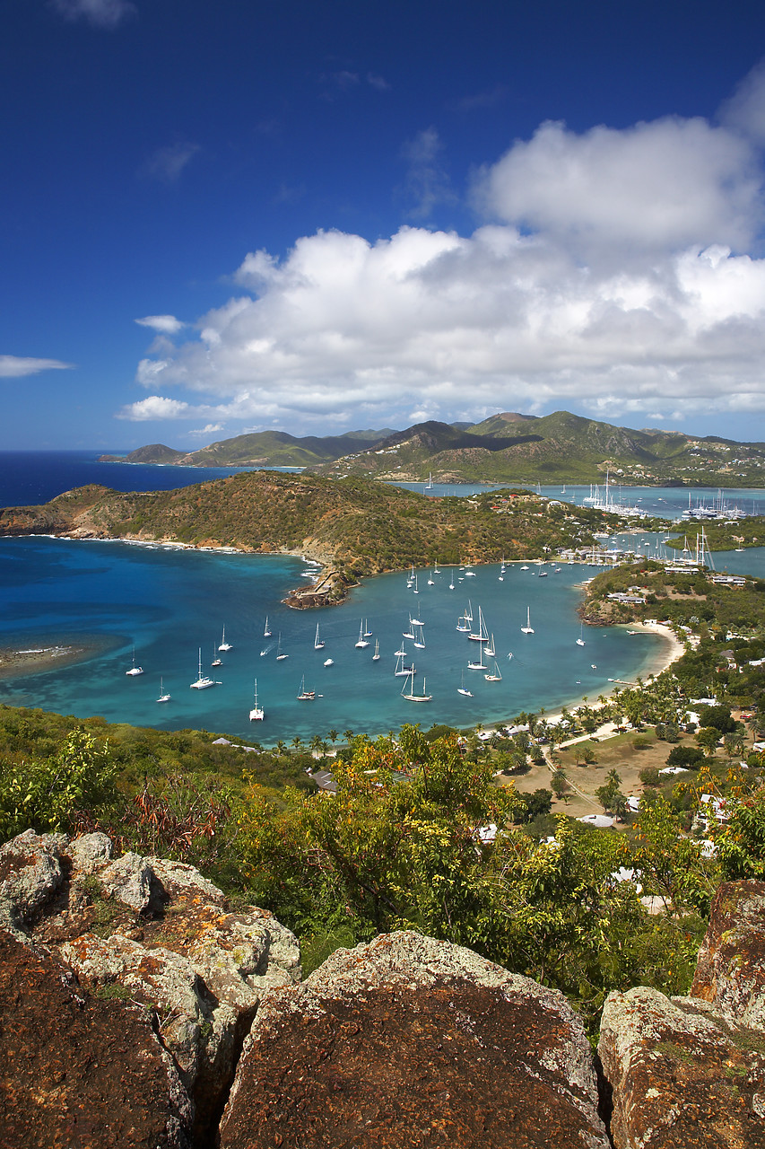 #070011-3 - View over Nelson's Dockyard, English Harbour, Antigua, Caribbean, West Indies