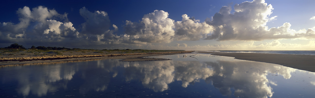 #070012-1 - Clouds Reflecting in Tidepool, Barbuda, Caribbean, West Indies