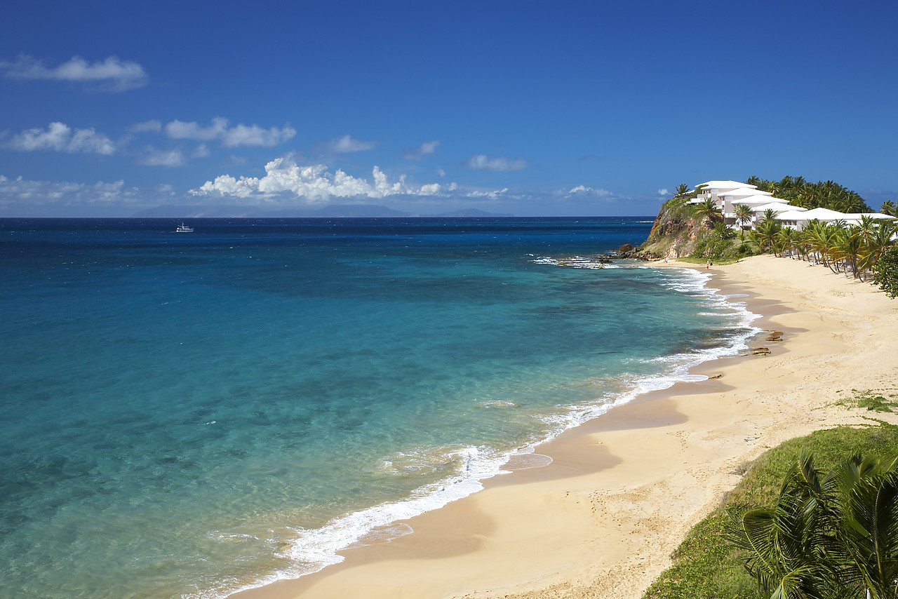 #070029-1 - Coastline at Curtain Bluff, Antigua,  West Indies, Caribbean