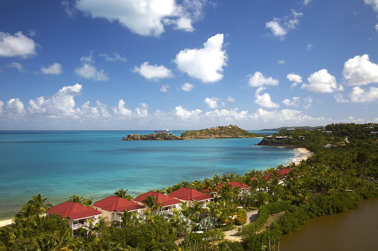 #070051-1 - View over Galley Bay, Antigua, Caribbean, West Indies