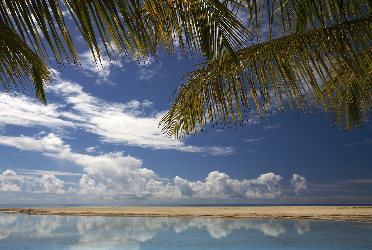 #070083-1 - Cloud Reflections, Barbuda, Caribbean, West Indies