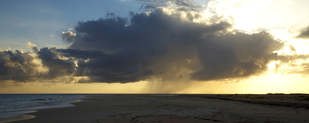 #070094-1 - Storm Cloud over Beach, Barbuda, Caribbean, West Indies