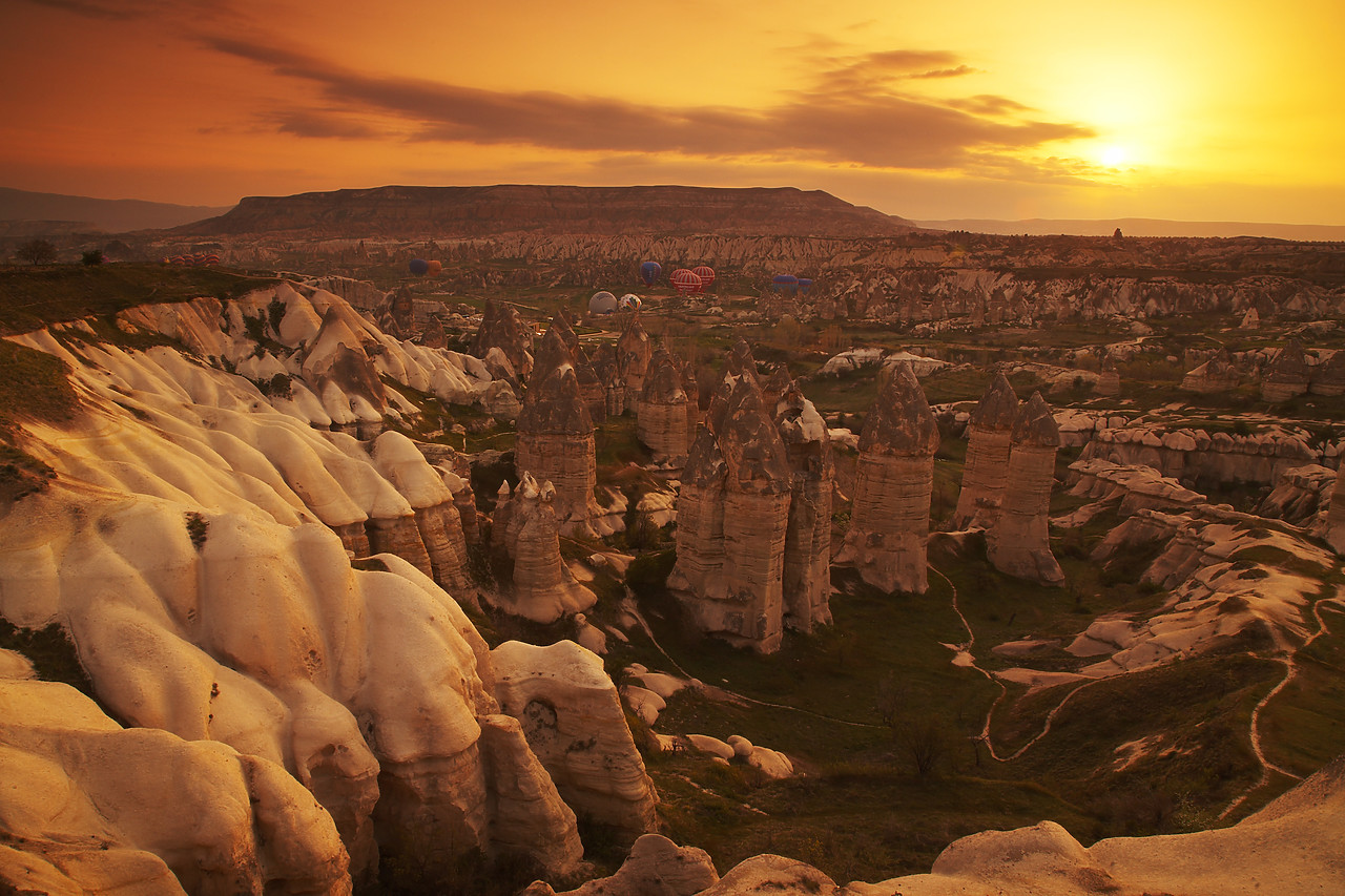 #070190-1 - Sunrise over Love Valley, near Goreme, Cappadocia, Turkey