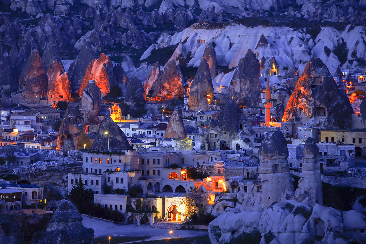 #070204-1 - Goreme at Night, Cappadocia, Turkey